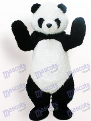 Schwarzweiss Panda Tier erwachsenes Maskottchen lustiges Kostüm