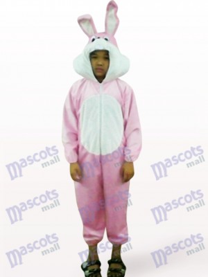 Ostern rosa Kaninchen offenes Gesicht Kinder Tier Maskottchen Kostüm