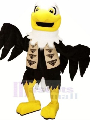 Schwarz Adler Maskottchen Kostüme Erwachsene