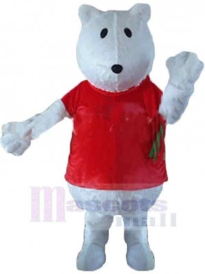 Netter weißer Bär Maskottchen-Kostüm Für Erwachsene Maskottchen-Köpfe