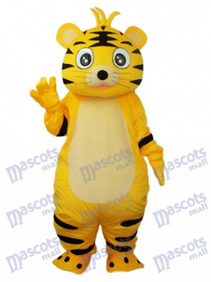 Kleine gelbe Tiger Maskottchen Erwachsene Kostüm Tier