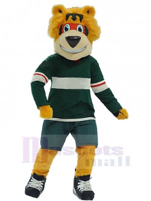 Glücklicher Hockey-Outfit-Bär Maskottchen-Kostüm Tier