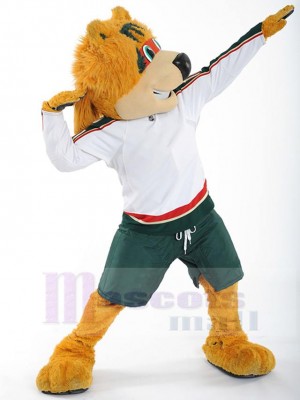 Aktiver Hockey-Outfit-Bär Maskottchen-Kostüm Tier