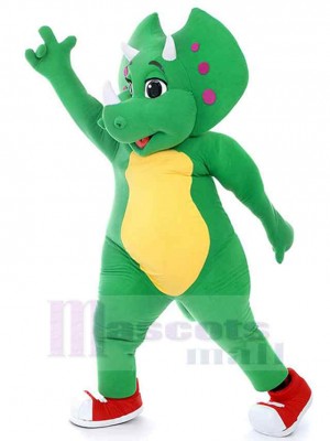 Grüner Jungen-Dinosaurier Maskottchen-Kostüm Tier