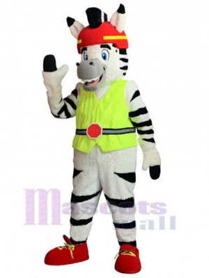 Zebra maskottchen kostüm