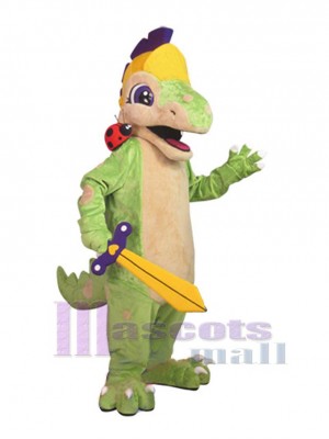 Tapferer Dinosaurier Maskottchen-Kostüm Tier