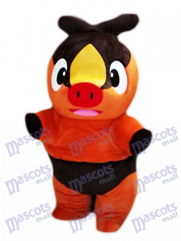 Tepig Pokabu Feuer Schwein Pokémon Gehen Maskottchen Kostüm