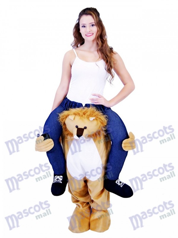 Piggyback Lion Carry Me Reiten auf Lion Maskottchen Kostüm