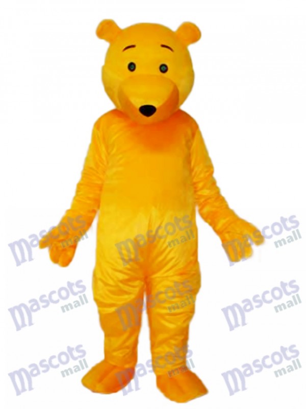 Gelber Bär Maskottchen Erwachsene Kostüm Tier