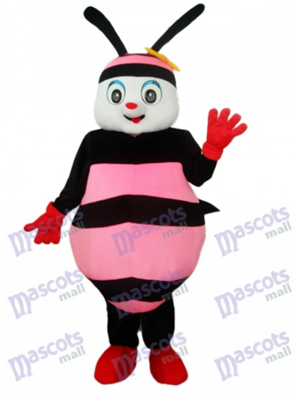 Black & Pink Bee Maskottchen Kostüm für Erwachsene Insekt