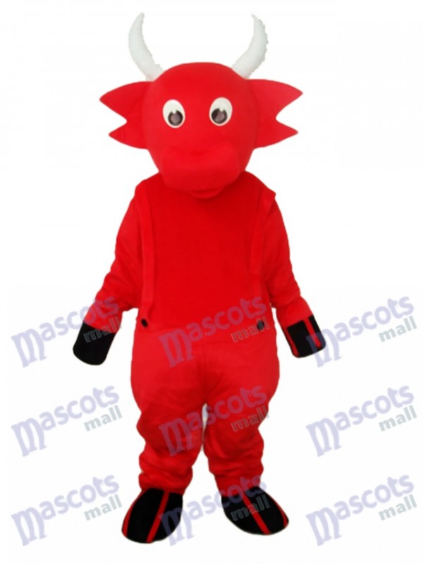 Red Cow Maskottchen Adult Kostüm Tier