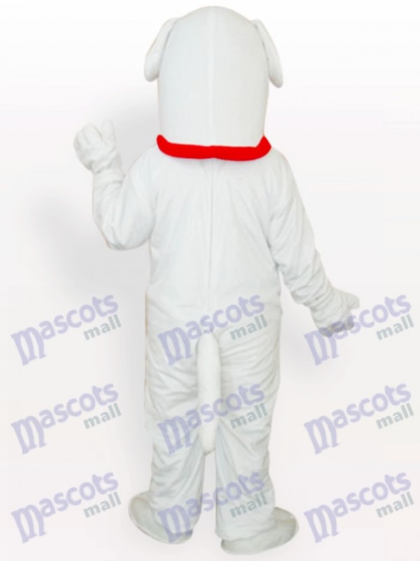 Weißer Hund Tier Maskottchen Kostüm