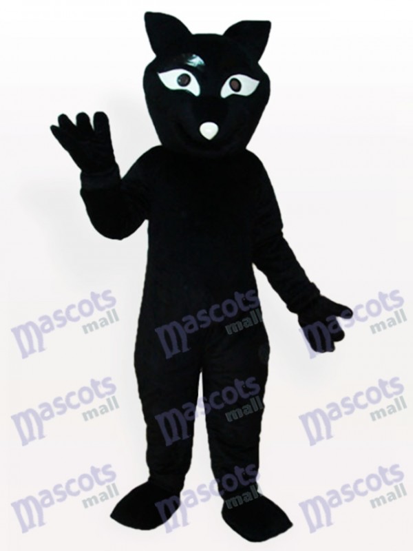 Schwarzer Fuchs Maskottchen Kostüm für Erwachsene