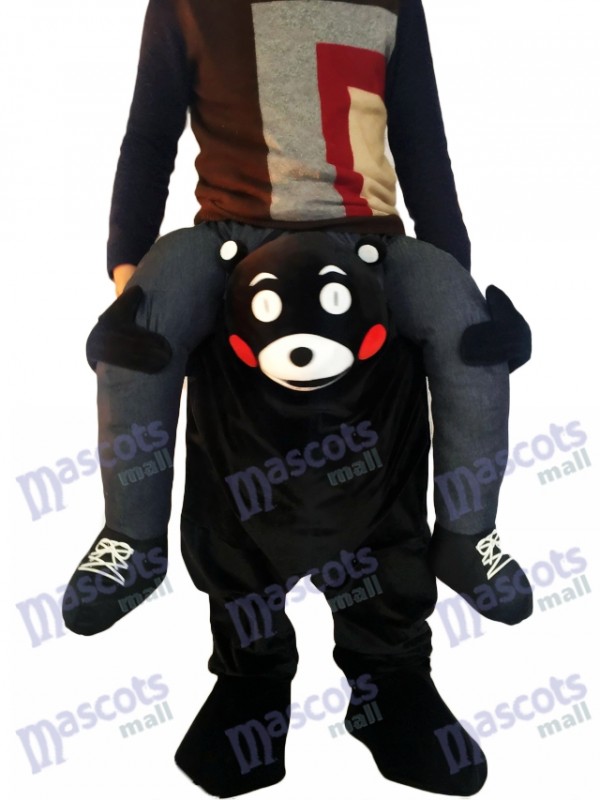 Huckepack Kumamon Carry Me Ride auf Black Bear Maskottchen Kostüm