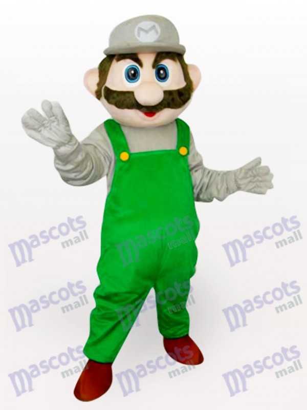 Grüner Super Mario Bros Anime Maskottchen Kostüm für Erwachsene