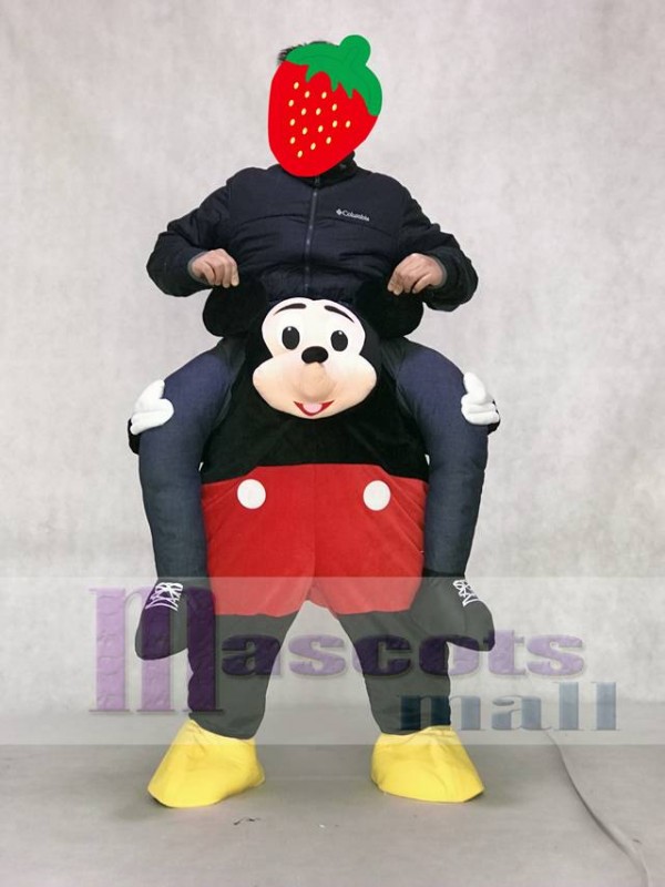 Mickey Mouse Maus Tragen Mich Fahrt Carry Me Piggyback Maskottchen Kostüm