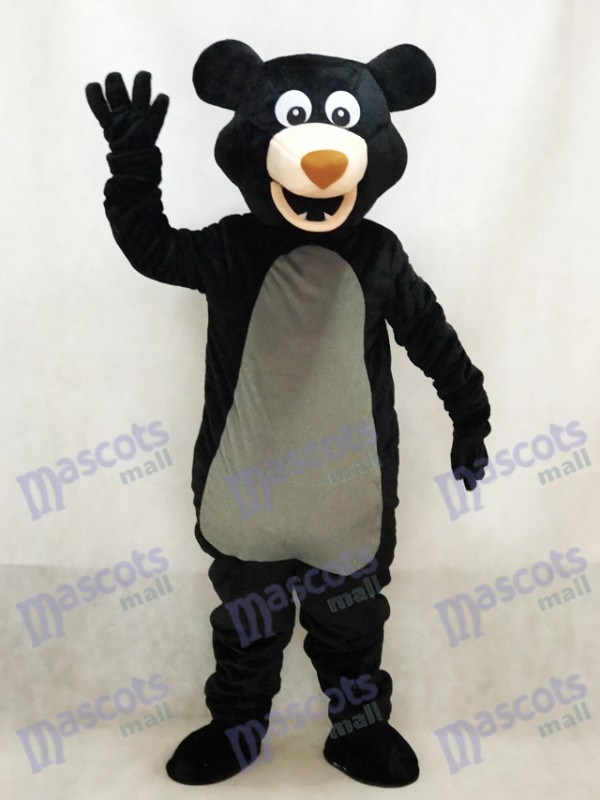 Langhaariger Schwarzbär Maskottchen Kostüm Tier