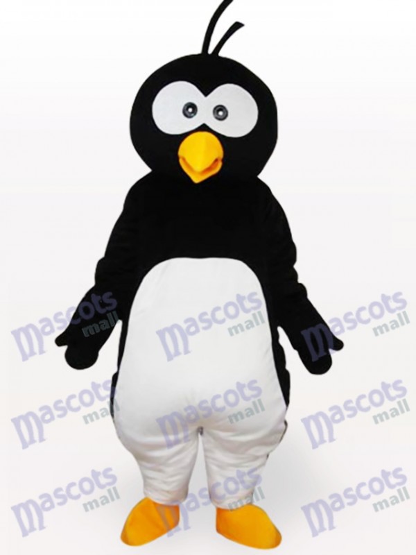 Schwarzer Pinguin Kurzes Plüsch Maskottchen Kostüm