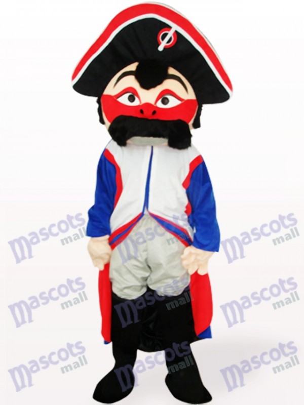 Rotes Gesicht Piraten Maskottchen Kostüm für Erwachsene