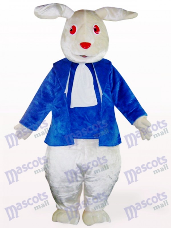 Ostern rote Augen blaue Kleidung Kaninchen Maskottchen Kostüm