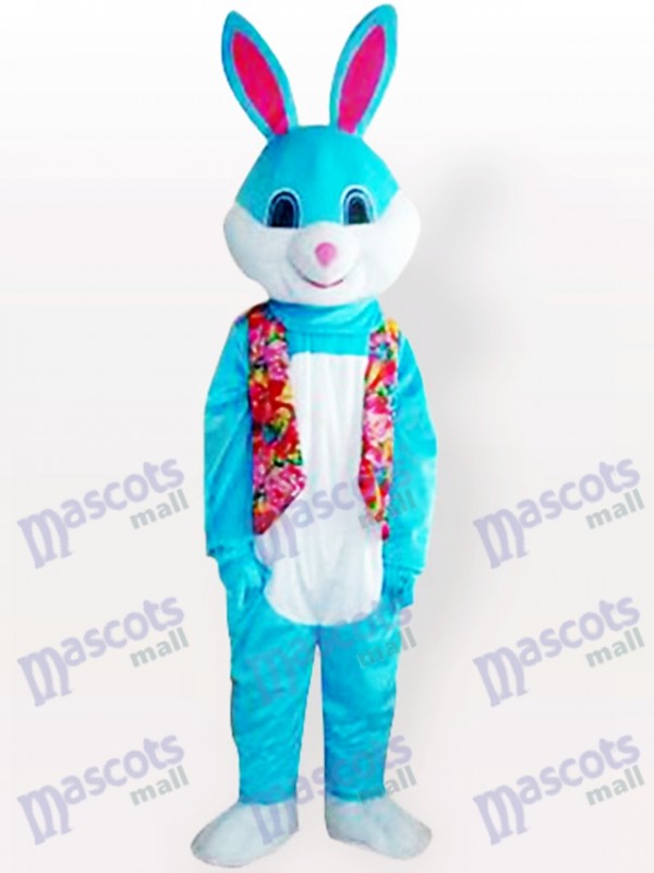 Blaues Osterhasen Kaninchen Tier erwachsenes Maskottchen Kostüm