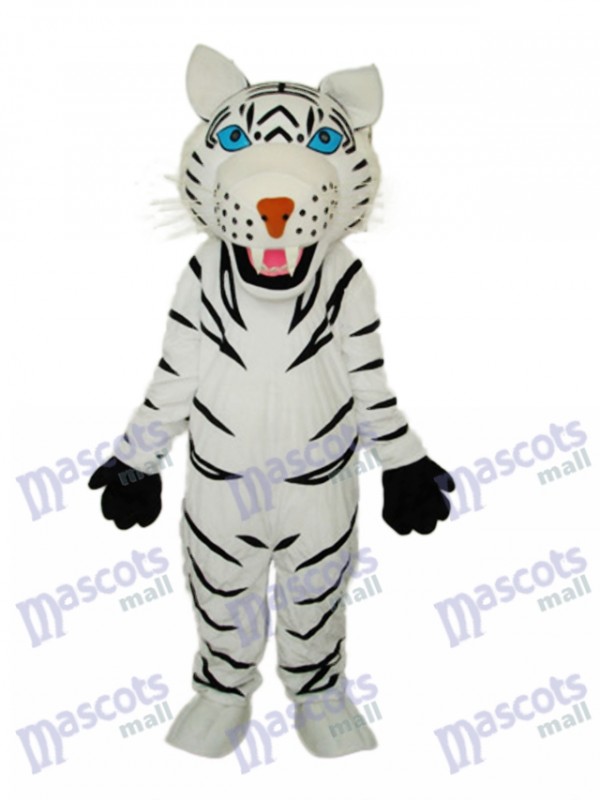 Weißes Tiger Maskottchen-erwachsenes Kostüm Tier