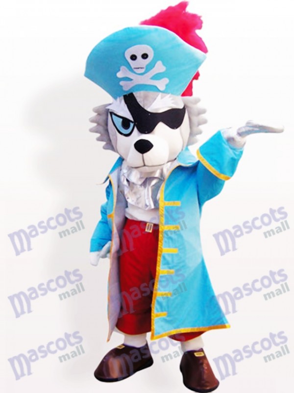 Pirat Wolf Tier Maskottchen Lustiges Kostüm