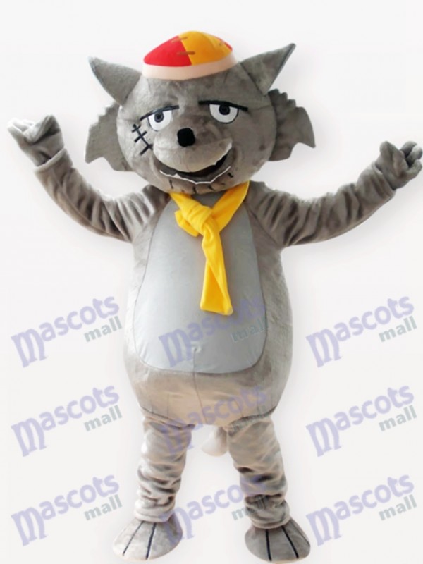 Grey Wolf Tier Maskottchen Kostüm für Erwachsene