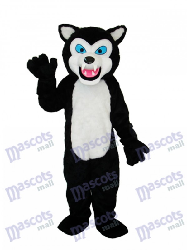 Black Wolf Adult Mascot Costume