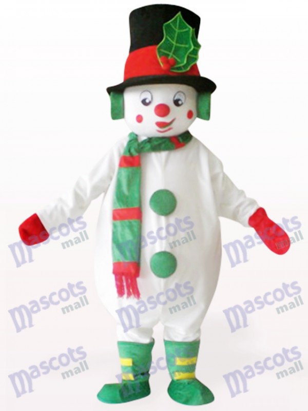 Weiße Schneemann Weihnachten Xmas Maskottchen Kostüm